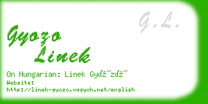 gyozo linek business card
